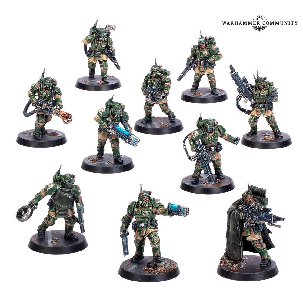 A433 KASRKIN KILL TEAM Plate Model Resin Recasts Miniatures