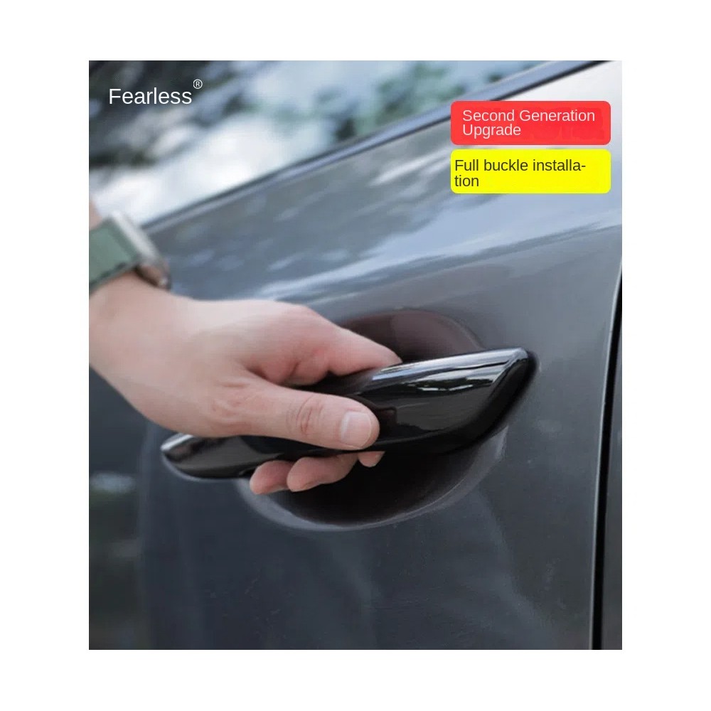 Mazda 3/cx30 2020-2025 เหมาะสําหรับมาสด้า 3 รุ่นที่สี่มาสด้า ซีเอ็กซ์30 ฝาครอบมือจับประตู 20-24 บริสุทธิ์สดใสสีดําสีหัตถกรรมฝาครอบมือจับมาสด้า 3 2020-2024