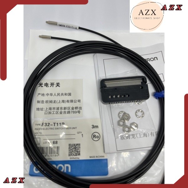 พร้อมส่ง! E32-T11R สายไฟเบอร์ ออฟติค Fiber optic sensor through-beam M4 head high flex R1 fibre 3m c