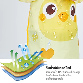 IVORYBABY ผ้ากันเปื้อนเด็ก กันเปื้อน กันน้ำกันสกปรก ผ้ากันเปื้อนเด็กโต การ์ตูนที่น่ารัก ทนทาน ผ้ากันเปื้น