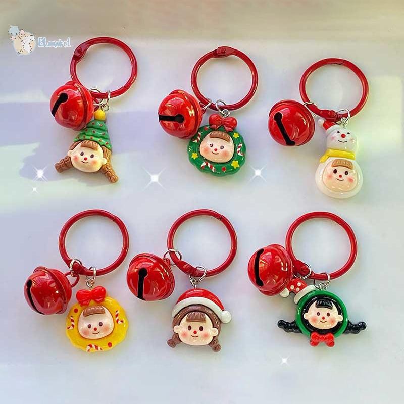 [Bluewind] น่ารัก Duomei Christmas Bell กระเป๋านักเรียนพวงกุญแจแหวนจี้กระเป๋าเป้สะพายหลังตกแต่งเครื่องประดับของขวัญใหม่