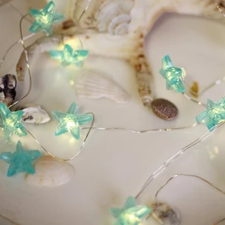 Feelfly Ocean Series เปลือกหอย String Light โคมไฟแขวนตกแต่งสําหรับงานแต่งงานตกแต่งคริสต์มาส Xmas Tree เครื่องประดับวันหยุด E8Q3