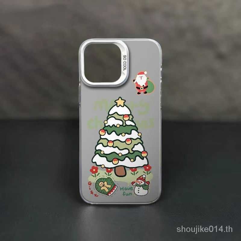 ต้นคริสต์มาสมนุษย์หิมะสำหรับ iPhone 15 14 13 12 11 PLUS XR x XS MAX 13pro 14pro 15pro ใหม่เฉพาะกลุ่ม