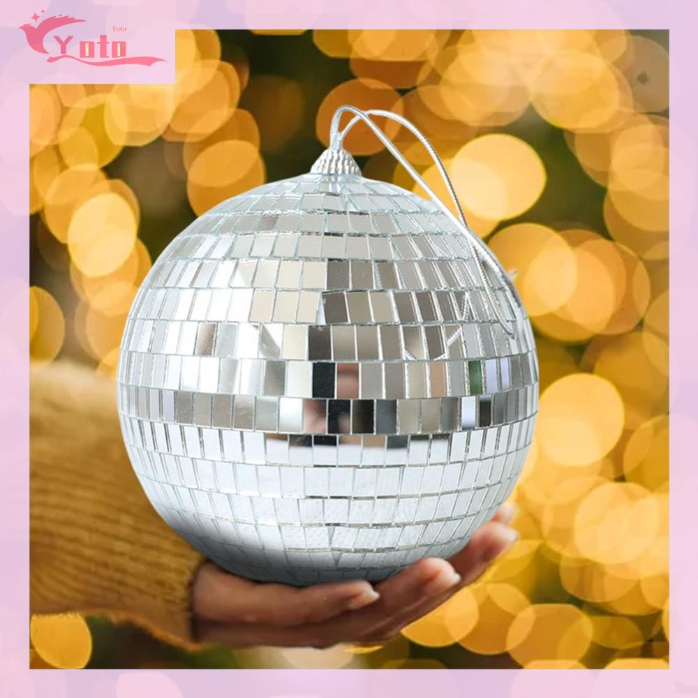 [Yotable.th] Mini Disco Ball ลูกบอลกระจกสะท้อนแสงเครื่องประดับต้นคริสต์มาสสําหรับงานแต่งงาน