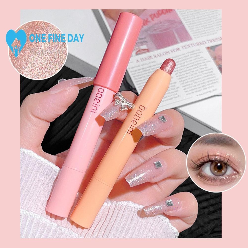 Pearlescent Shimmer Glitter อายแชโดว์ปากกา Long-lasting Eye แต่งหน้าปากกา I3r4