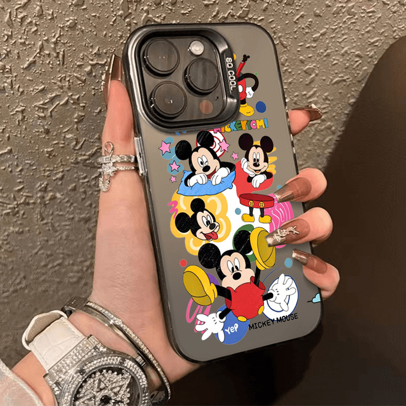 เคสไอโฟน11/13/16 Pro Max แฟชั่น ลวดลาย กันกระแทก Case For iPhone 11 12 13 14 15 Pro Max XR XS X 7 8 PLUS เทศกาลมิกกี้