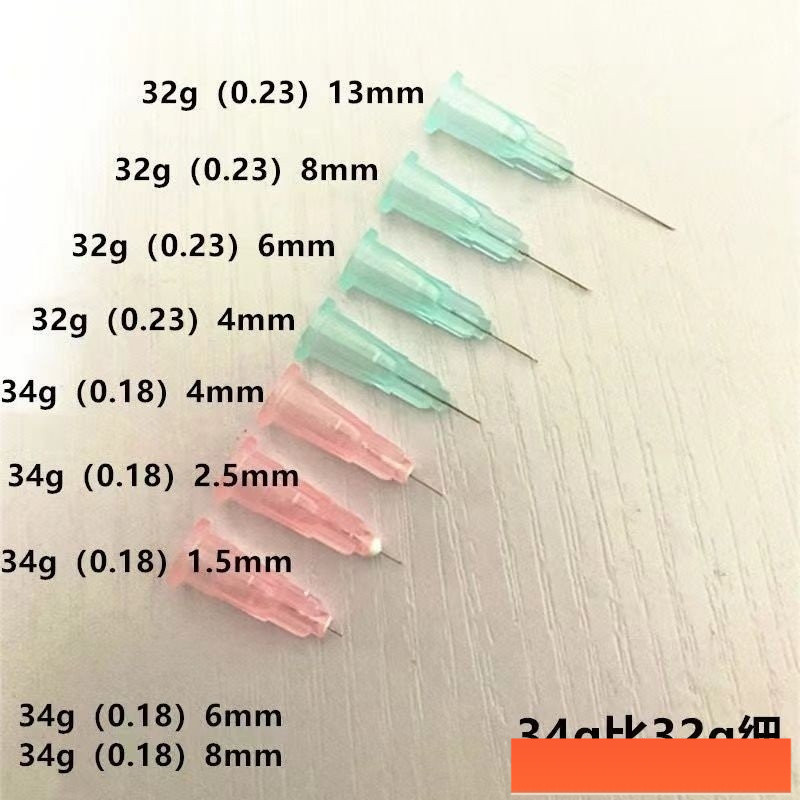 เข็มความงาม/เข็มความงาม/เข็ม 96%Rate32g Nanoneedle 32g13mm 32g4mm 32g6mm 32G8mm Fine เข็มสําหรับห้อง