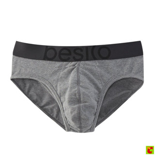 เบสิโค กางเกงชั้นในชาย เอวโชว์ รุ่น BMAA230702 สีเทา ขนาด XL