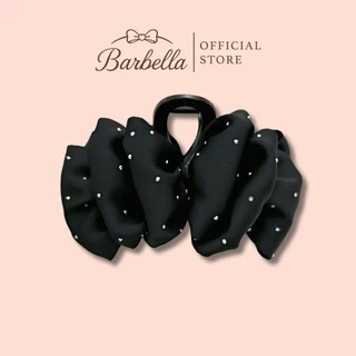 Barbella กิ๊บโบว์ติดผม ผ้าประดับกลิตเตอร์ สไตล์เรียบหรู รุ่น Lumiere (BB019)