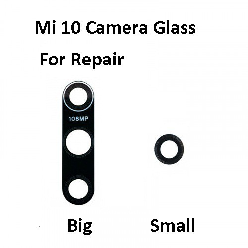XiaoMi Mi10 / Mi 10 เลนส์กล้องด้านหลัง Len ฝาครอบกระจก Crack รอยขีดข่วนสําหรับซ่อม M2001J2G M2001J2I