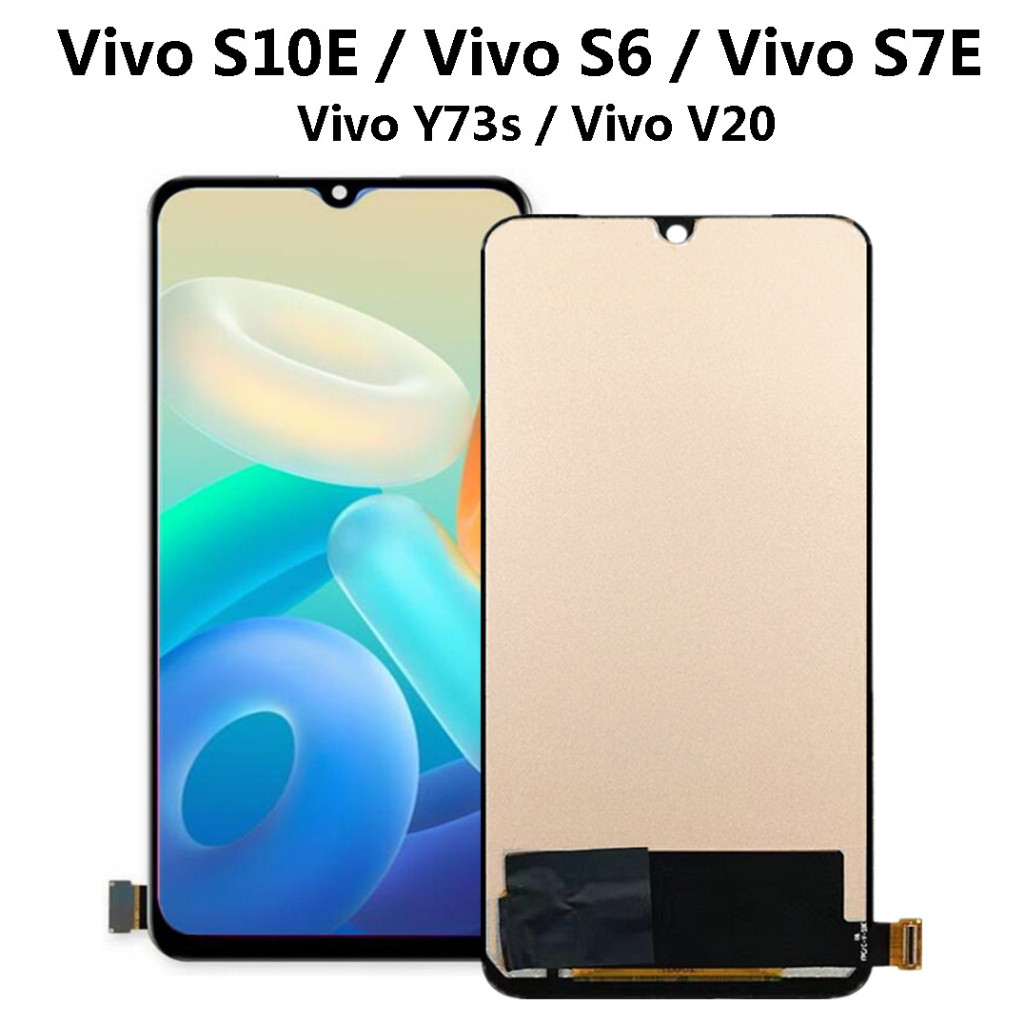 Vivo S10E / Vivo S6 / Vivo S7E / Vivo Y73s / Vivo V20 จอแสดงผล LCD Digitizer กระจกหน้าจอสัมผัส Realm