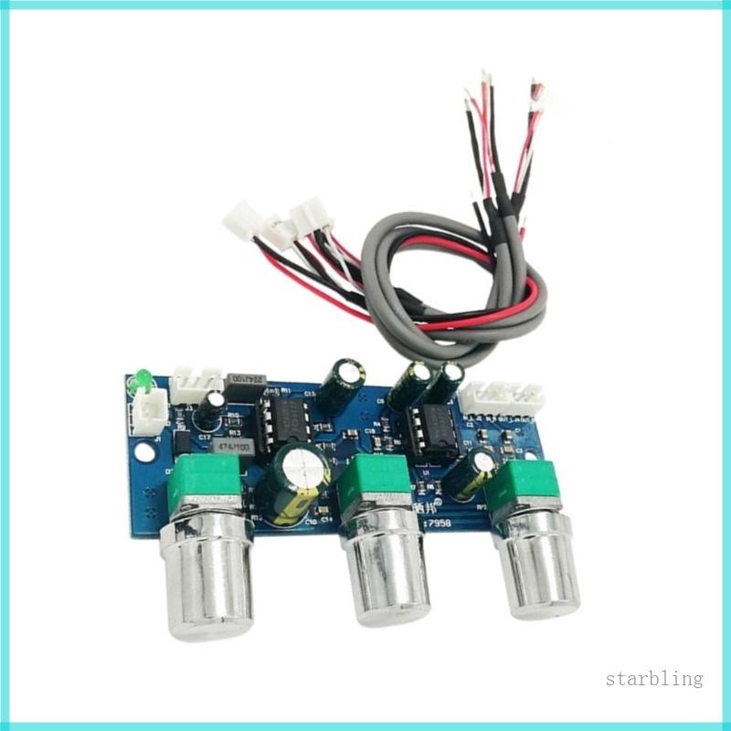 Star NE5532 2 1CH Preamp Tone Control Circuit Board สําหรับการปรับความถี่เบส