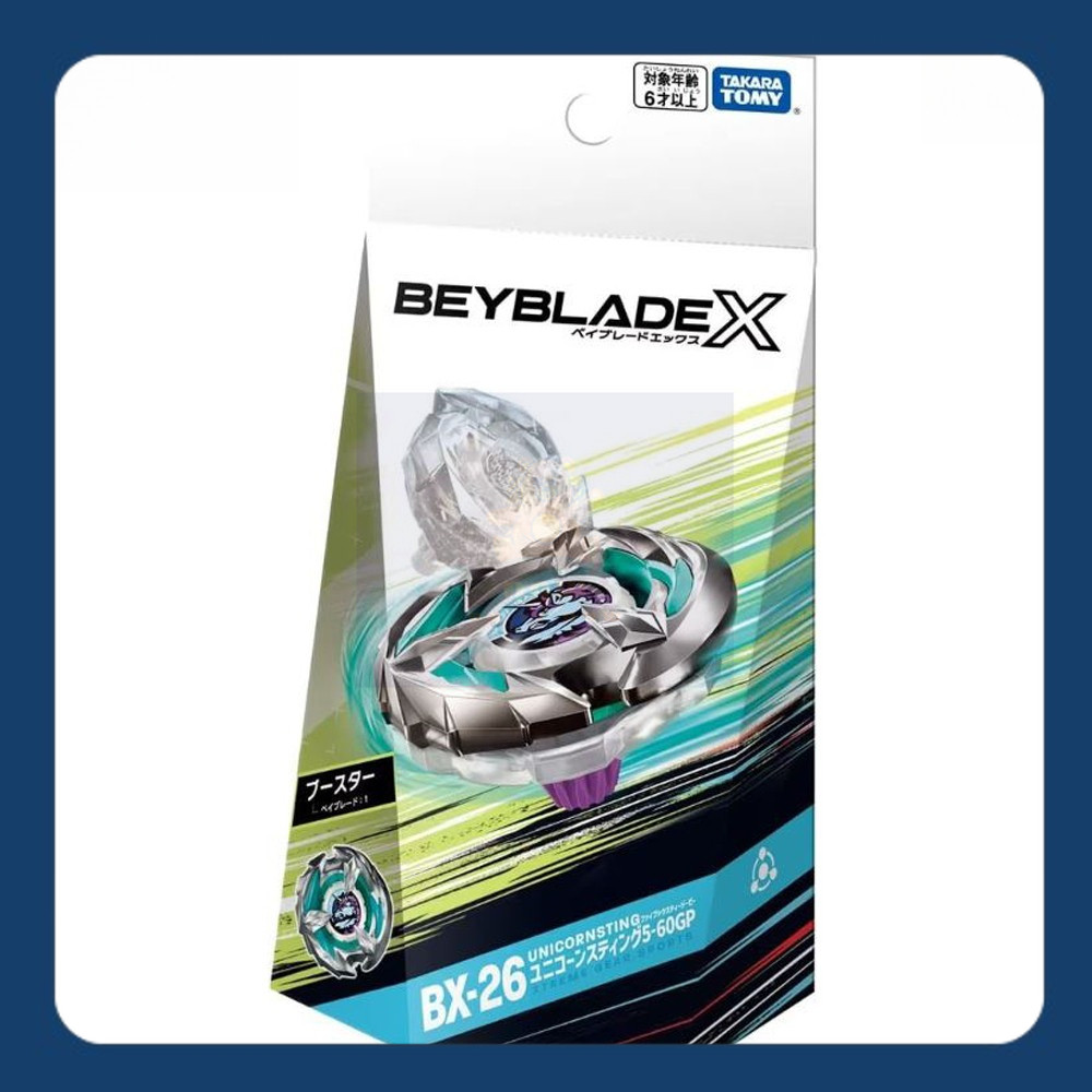 พร้อมส่ง🇹🇭แท้100%🔥[🚚มีส่งด่วน💨] BEYBLADE X BX-26 :Booster Unicorn Sting 5-60GP