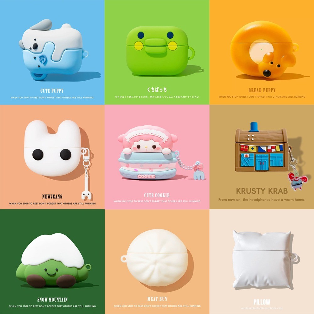 การ์ตูนชุดเจ้าหญิง Lamb + จี้ AirPods สําหรับ AirPods Pro/Pro2 AirPods 4/3/2/1 ซิลิโคนหูฟังปกป้องปลอก