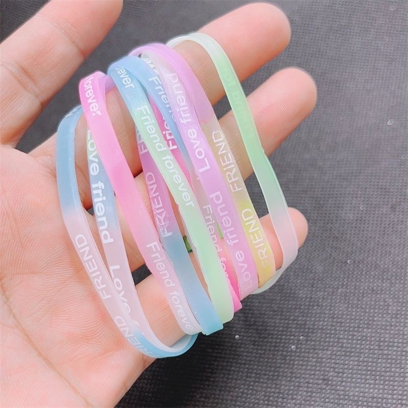 สายรัดข้อมือซิลิโคน ริสแบนด์ silicone wristband ***สต็อคไทยพร้อมส่ง***