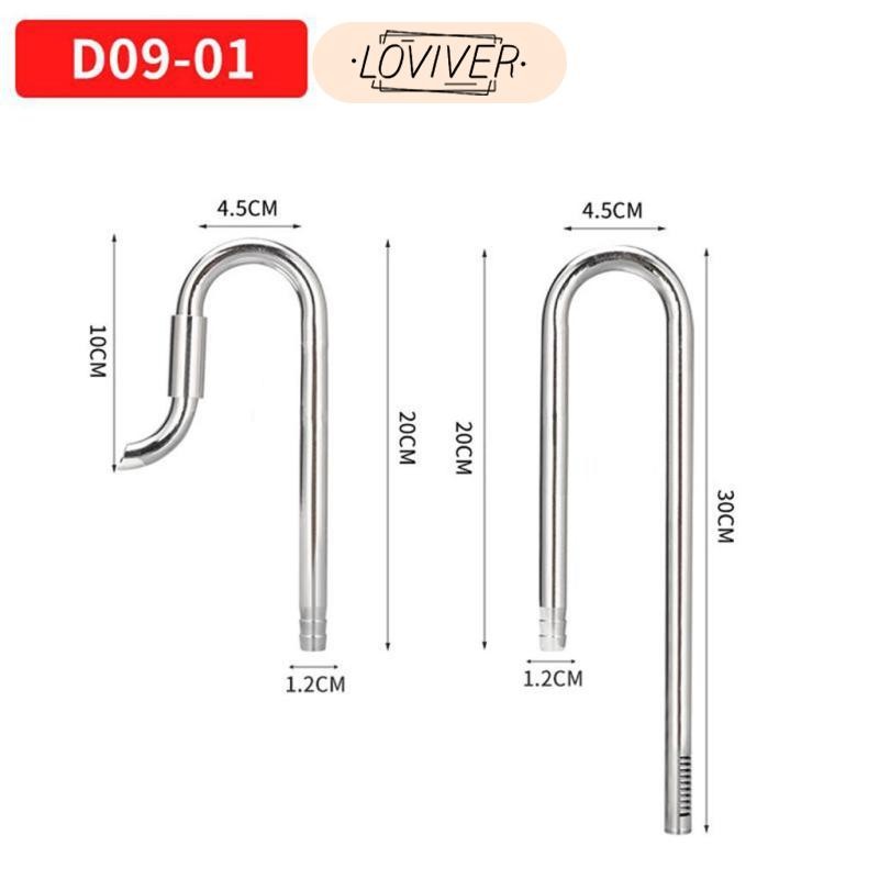 Aquarium สแตนเลส Skimmer Lily ท่อสําหรับและท่อระบายน้ําพร้อม Skimmer,