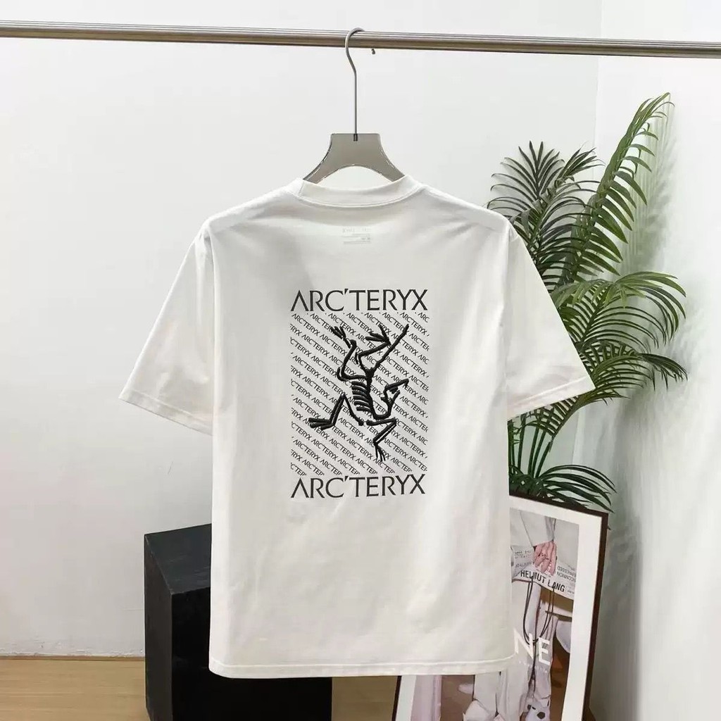 เสื้อยืดแขนสั้นพิมพ์ลายจาก ARC'TERYX ทำจากผ้าฝ้ายแท้ สไตล์ใหม่ทันสมัย สวมใส่สบาย