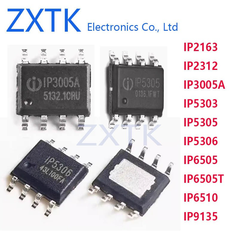 ใหม่ IC CHIP 5 ชิ้น/ล็อต IP series ชิป IP2163 IP2312 IP5303 IP5305 IP3005A IP6505 6505T IP9135 2VXO