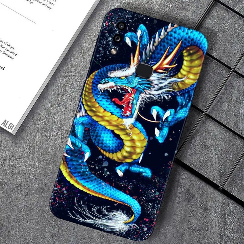 เคสนิ่ม Samsung Galaxy A10s แฟชั่น Dragon Naga Softcase Pro กล้อง TPU ซิลิโคนล่าสุด
