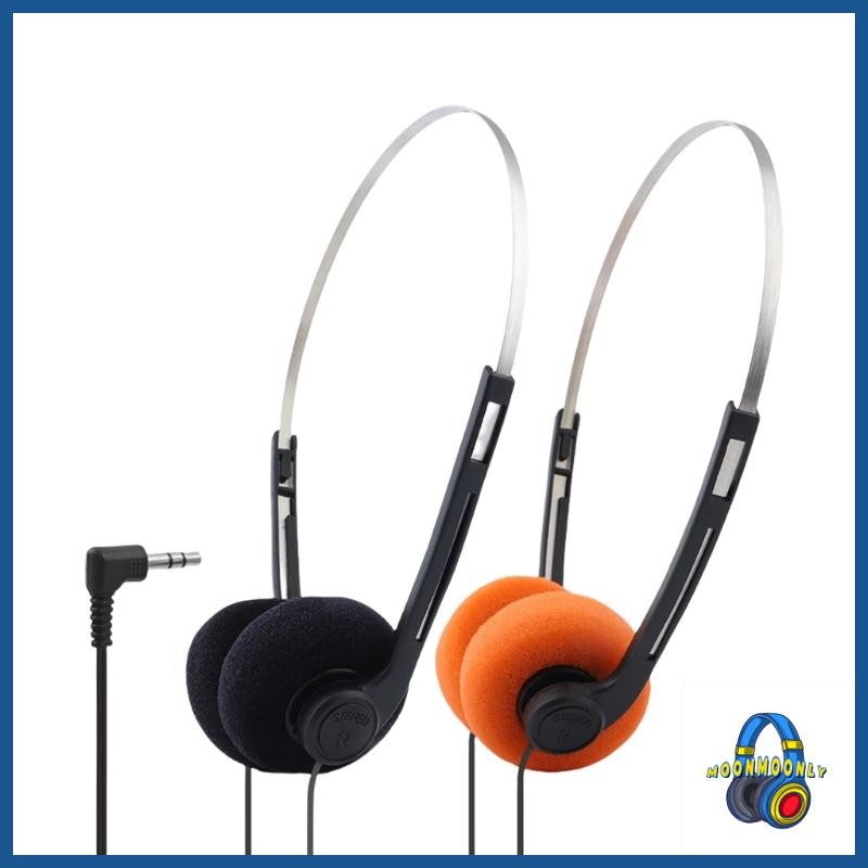 MOON Portable Over Ear Underwire Headphone Vintage Wired Headphone 3 5mm