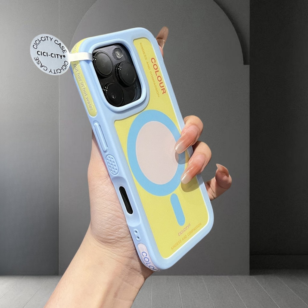 ปลอกหรูหราขายร้อนสไตล์ใหม่ฤดูร้อน Dopamine เคสโทรศัพท์ IMD ผิวรู้สึก Anti-Drop Hard Case เฉพาะกันชน Strip สําหรับ iPhone 16 15 14 Pro max iPhone 13 กรณี