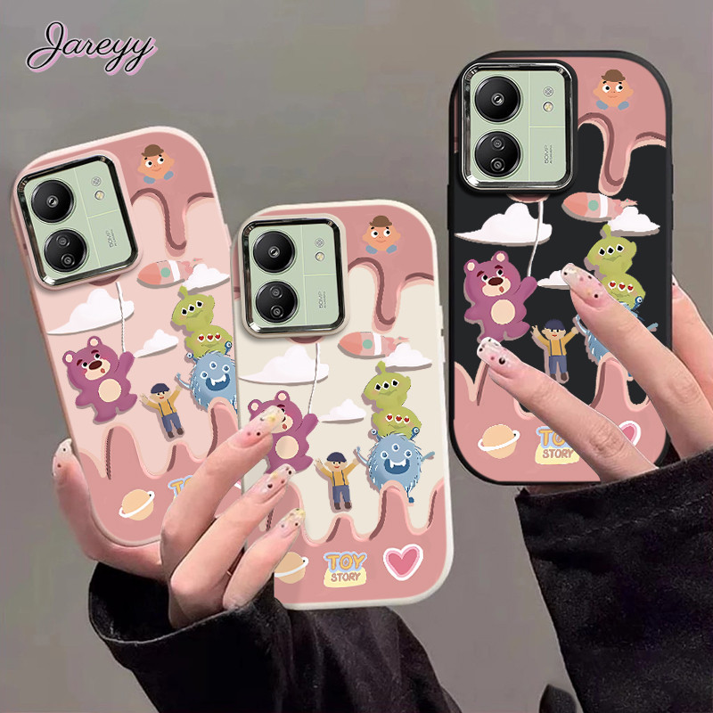 Redmi Case Strawberry bear monster เหมาะสําหรับ Redmi Note 10 12 13C 13 9C 10A 9C 9 9A 13 8 A3 11 11