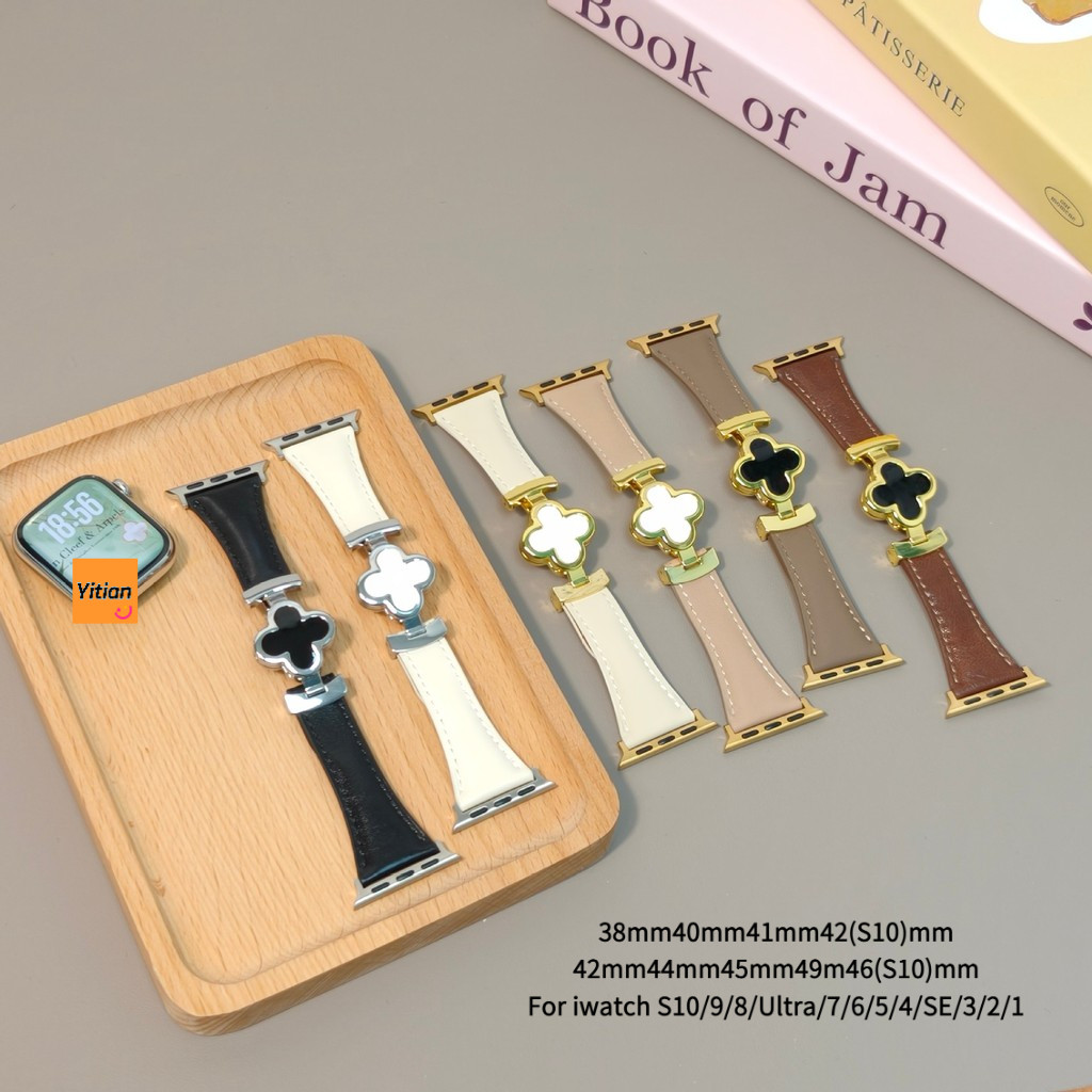 Iwatch Strap เหมาะสําหรับ S10 9 8 7 ultra 6 5 SE 4 3สายหนังแม่เหล็ก 38mm40mm41mm42mm44mm45mm46mm49mm