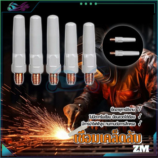 เชื่อมเคล็ดลับ แก๊สหัวฉีดเคล็ดลับ  40*0.8mm/40*1.0mm/40*1.2mm/45*0.8mm/45*1.0mm/45*1.2mm 1 คู่ มีการนำไฟฟ้าสูง