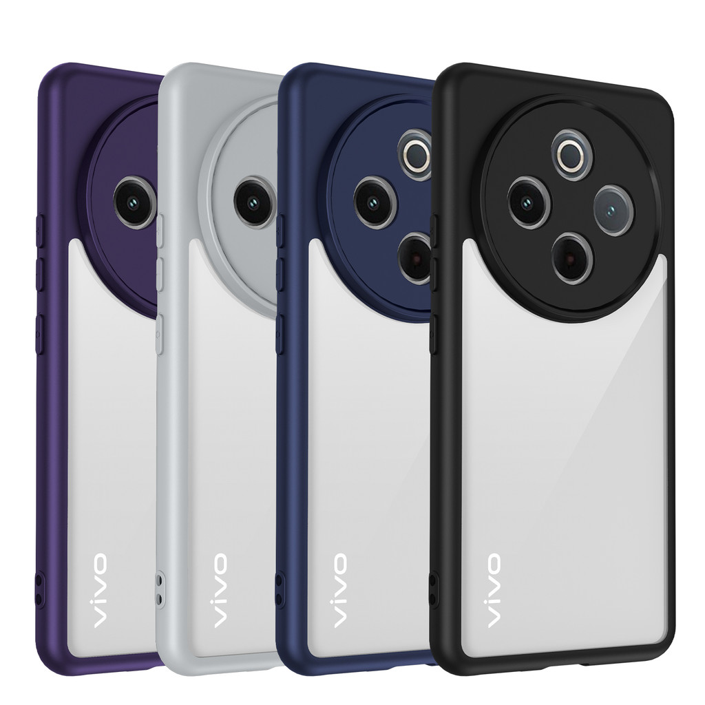 สําหรับVivo T4 T4X 5GสําหรับVivo T3X T3 Ultra T3 Pro T3 LiteฝาครอบFunda Hardโปร่งแสงโทรศัพท์กันชนสํา