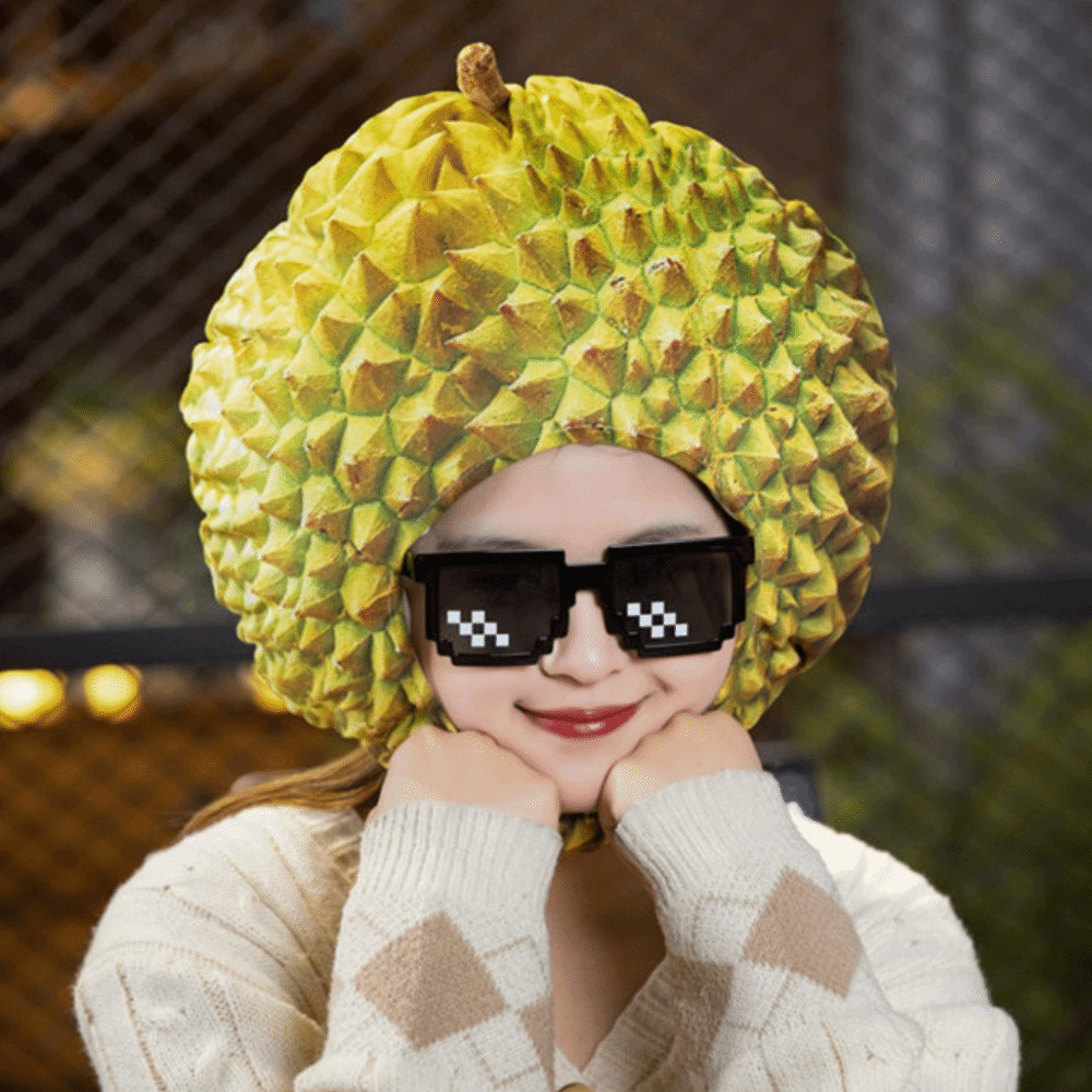 ZENBREW​ หมวกทุเรียนจําลอง, หมวกทุเรียนนุ่มตลก, หมวกตุ๊กตาผ้ากํามะหยี่การ์ตูนที่สะดวกสบายที่ไม่ซ้ํากัน การถ่ายภาพ - รูปที่ 6