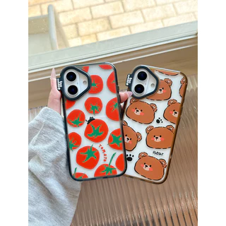 Oxygendog case เคสไอโฟน ลาย หมี มะเขือเทศ For iPhone 17ProMax 17Pro 17 16ProMax 16 15ProMax 15 14 13