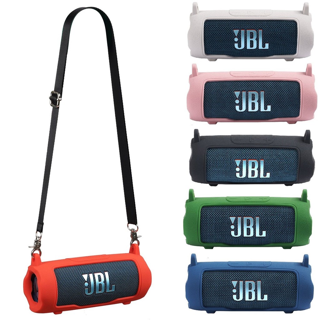 เหมาะสําหรับ JBL flip7 Music Kaleidoscope 7 ลําโพงบลูทูธเสียงกันกระแทกกระเป๋าซิลิโคนพร้อมสายคล้องไหล่ 717A