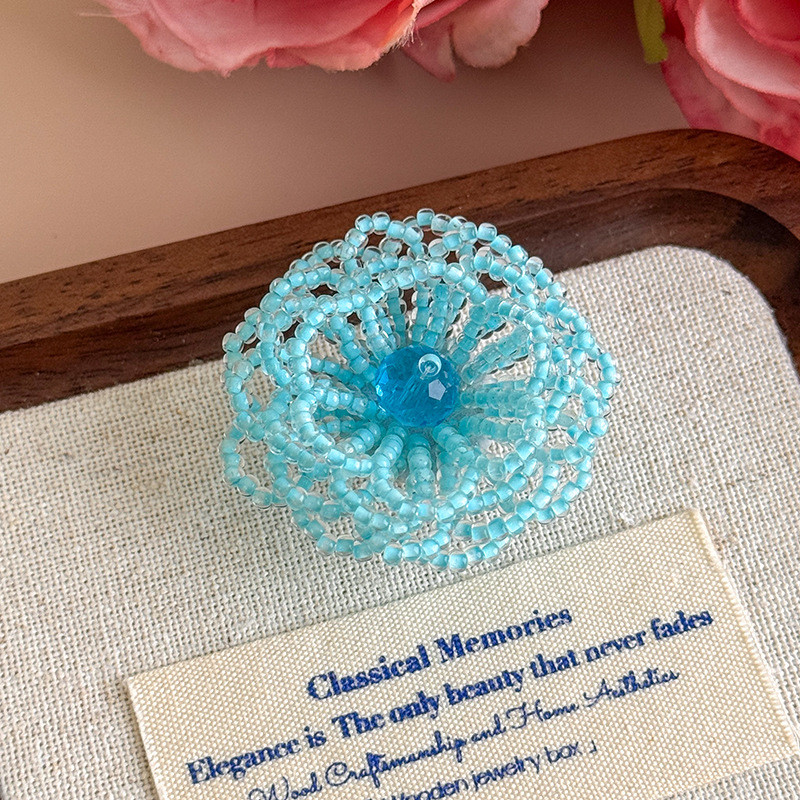 เจลลี่รองเท้าคริสตัลโปร่งใส สำหรับรองเท้าสไตล์เจ้าหญิงและเกาหลี ตกแต่งลายดอกไม้ - รูปที่ 6