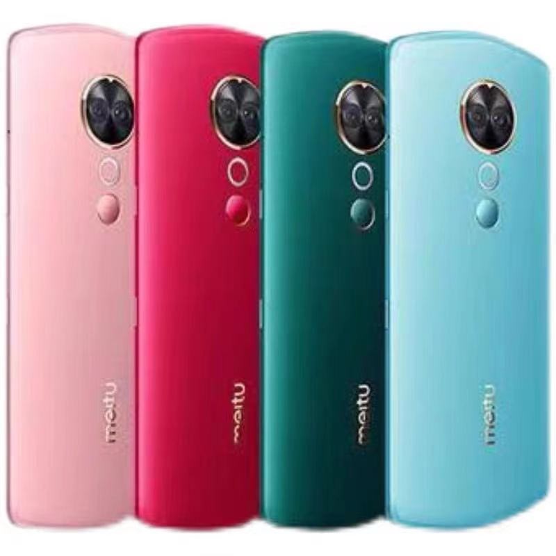 Meitu/Meitu T9 ลายนิ้วมือปลดล็อคใบหน้า Dual Card Dual Standby Full Netcom Beauty Selfie Handy เครื่อ