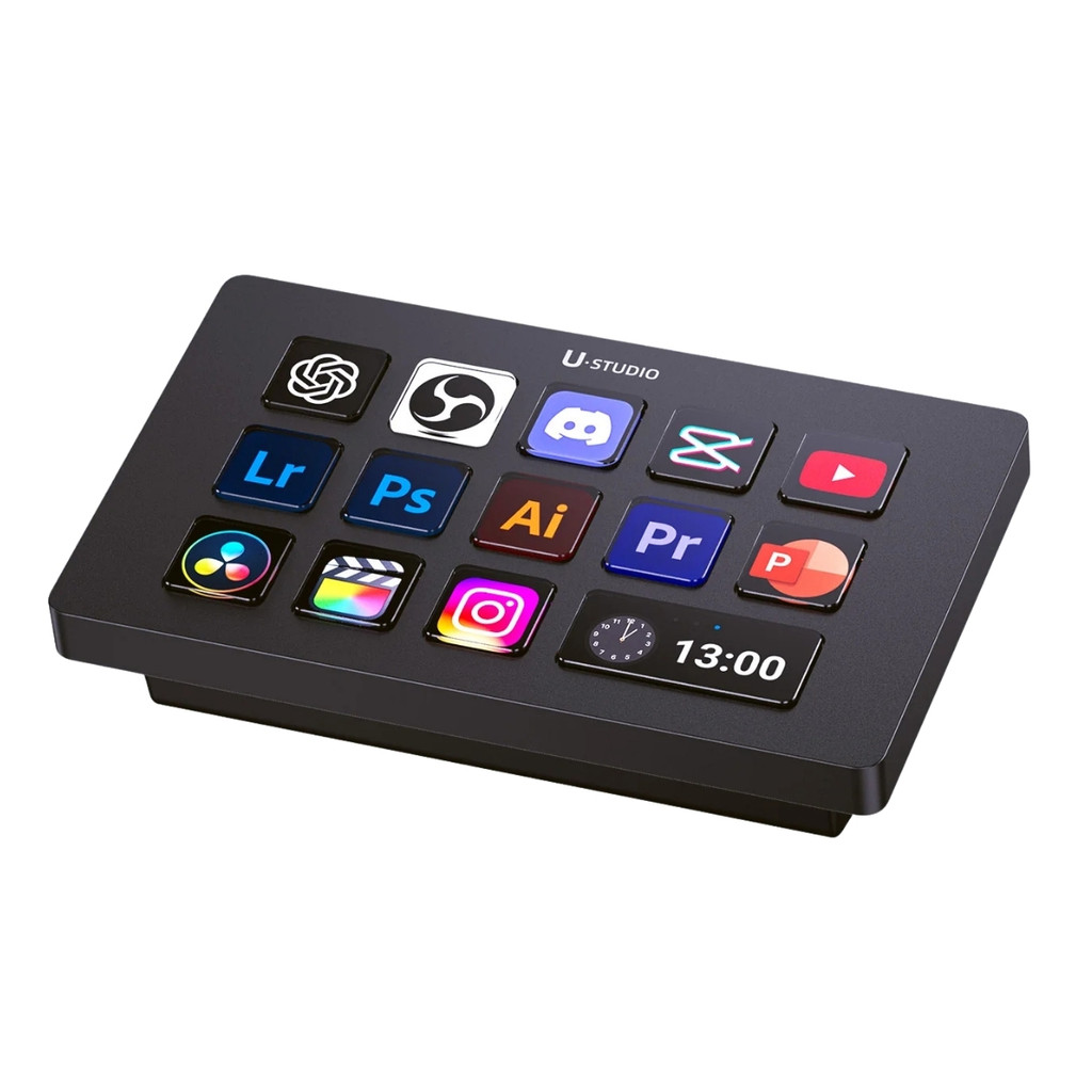 Ulanzi D200H Stream Deck With Dock อุปกรณ์สตรีม ระบบ Docking 7in1 LCD Keys 14 ปุ่ม USB Hub 100W PD