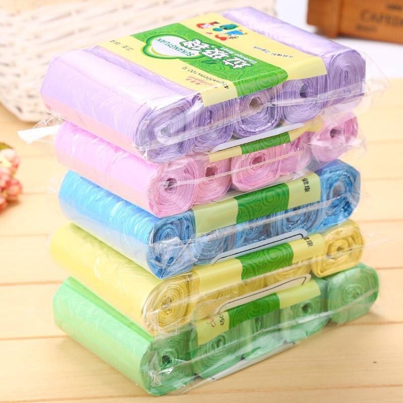 ถุงขยะ 45x50 ซม. 1แพ็ค5ม้วน 100ใบ  เนื้อเหนียว ไม่สกปรก ถุงขยะอเนกประสงค์ ถุงขยะแบบม้วนบม้วน A64