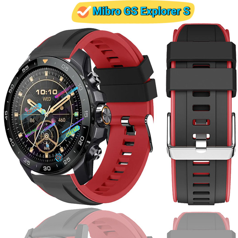 Mibro GS Explorer S strap สายซิลิโคน Mibro watch GS Explorer S strap สายรัดข้อมือกีฬา
