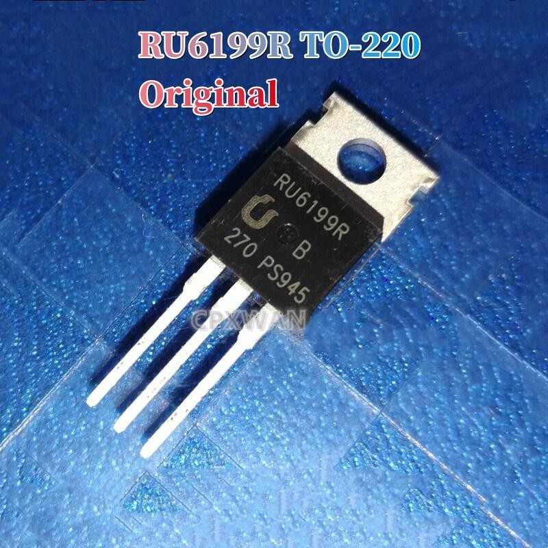 5pcs Original RU6199R TO-220 6199R TO220 60V/200A N-channel MOSFET ทรานซิสเตอร์ใหม่ Original XA2U