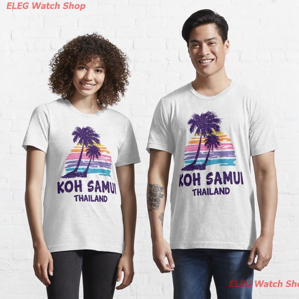 มีสินค้า เสื้อยืดกีฬา Koh Samui, Thailand - Tropical Beach Island Essential T-Shirt Popular T-shirts