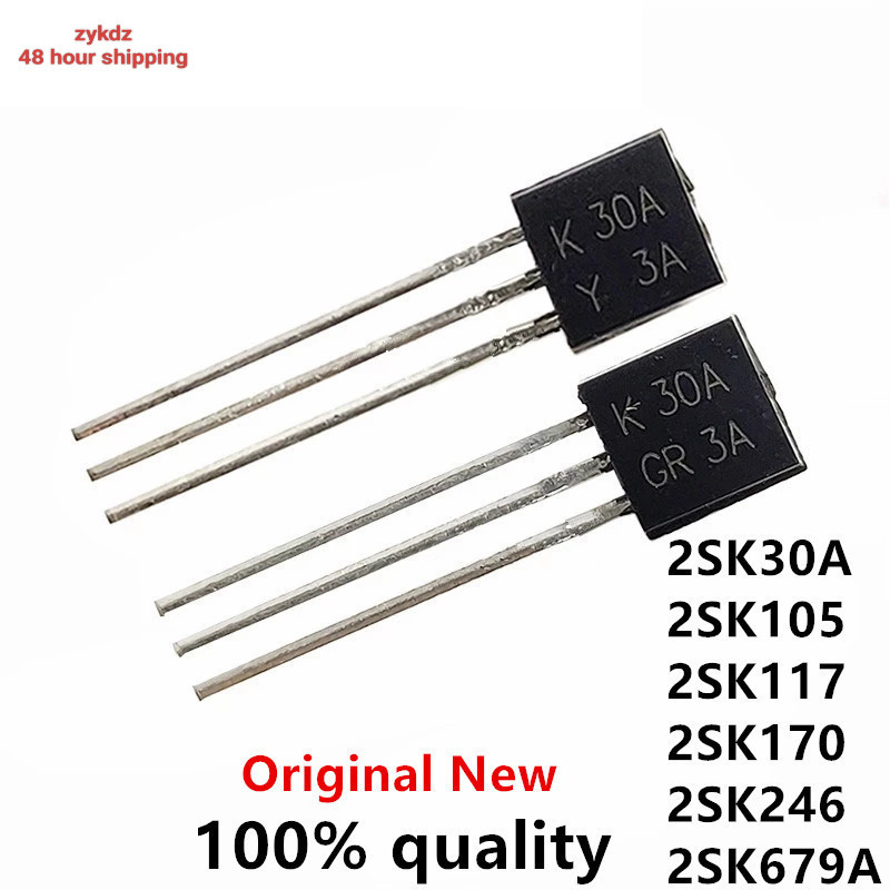 สินค้าใหม่10PCS 2SK30A K30A TO-92 K105 2SK105 2SK117-BL 2SK117 K117 2SK170 2SK170-BL K170BL 2SK246 K