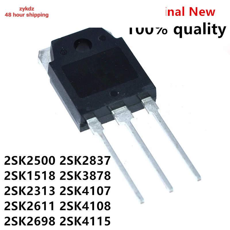 สินค้าใหม่5PCS 2SK2500 K2500 TO-247 TO-3P 2SK1518 2SK2313 2SK2611 2SK2698 2SK2837 2SK3878 2SK4107 2S