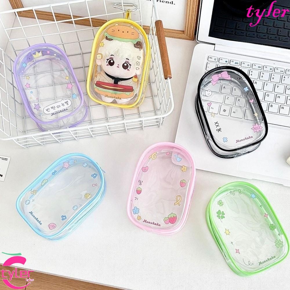 ไทเลอร์ ตุ๊กตาถุงเก็บ,ออกแบบการ์ตูนใส10เซนติเมตรกระเป๋าตุ๊กตาใส, น่ารักพีวีซีซิปกลางแจ้งตุ๊กตาแสดงกระเป๋าถุงเก็บ