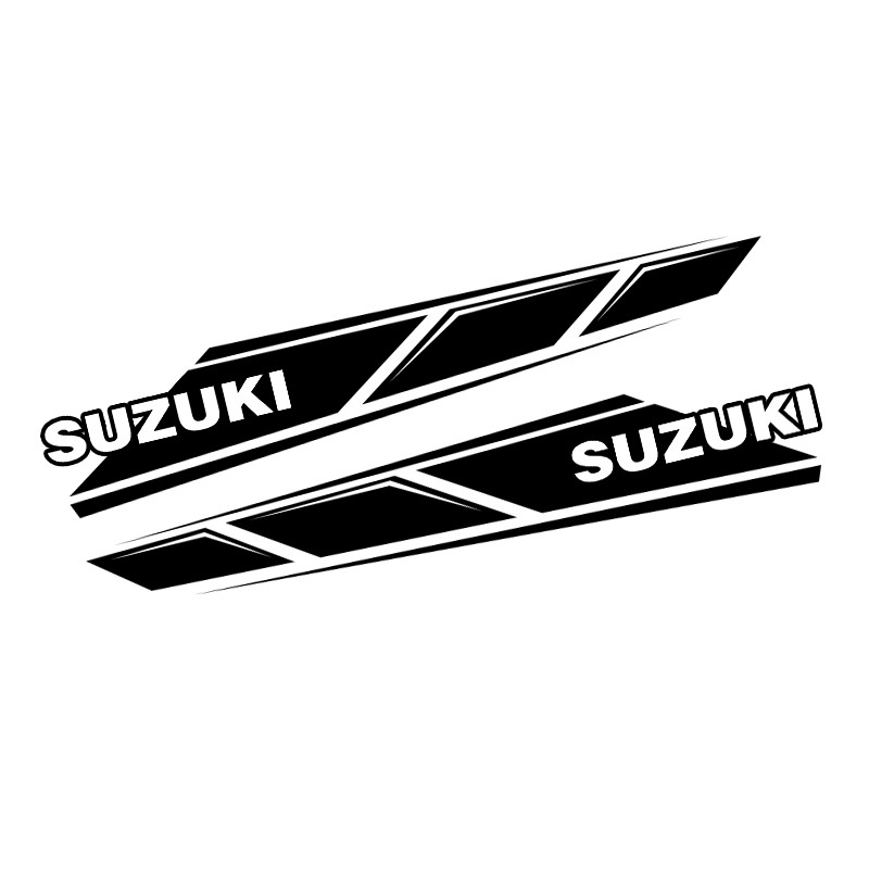 1 คู่สําหรับ Suzuki Gsxr 1000 600 750 Gsxs 600 750 1000 Sv 650 600 Gsf Gsr รถจักรยานยนต์สติกเกอร์ถัง Decals โลโก้ไวนิลทองสัญลักษณ์
