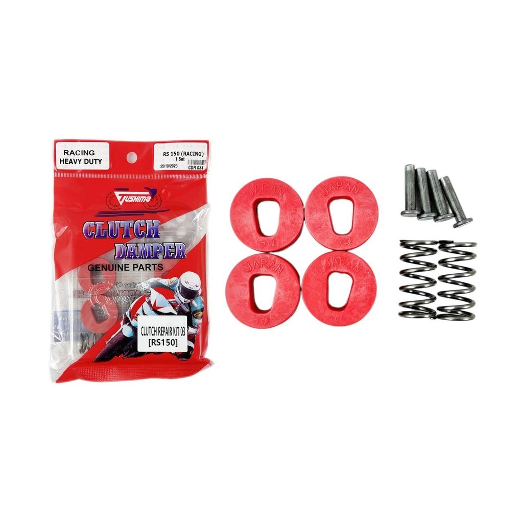 HONDA RS RS150 RS150R WINNER RACING CLUTCH DAMPER HEAVY DUTY RUBBER PIN & SPRING SET GETAH PLATE PIT