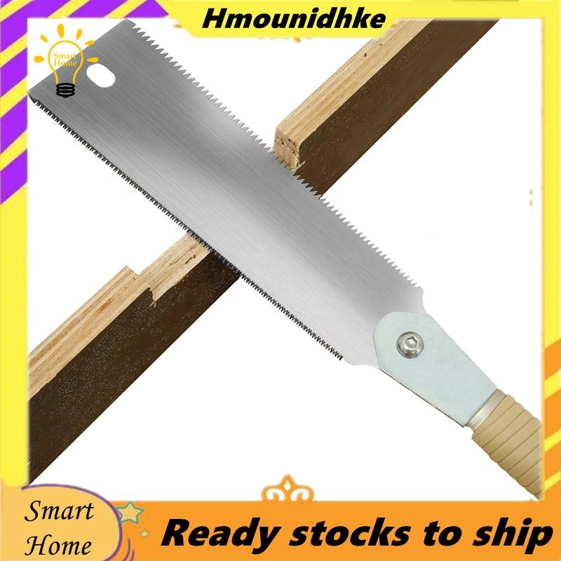 10/17 TPI Incisive Hand Pull Saw 9.3 นิ้ว SK5 เหล็กคาร์บอนสูง Double Edged งานไม้เครื่องมือ