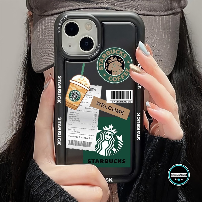 SS857 SOFTCASE SILICON CASING SHOCKPROOF STARBUCK COFFEE สําหรับ OPPO A1K A3S A5S A7 A12 A11K F9 A15
