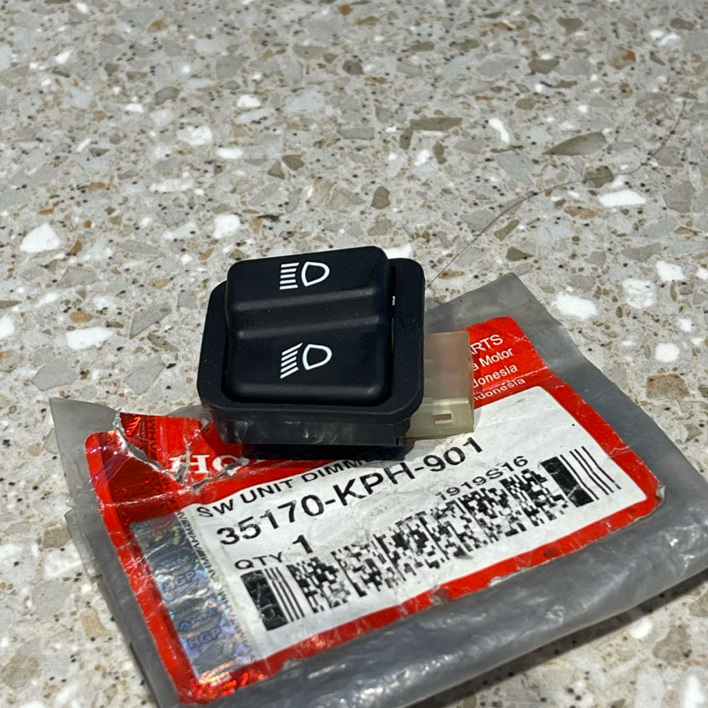 TOMBOL SWITCH ปุ่ม DIMMER KARISMA 125 SUPRA X 125 KIRANA ORIGINAL AMM 35170 KPH 901
