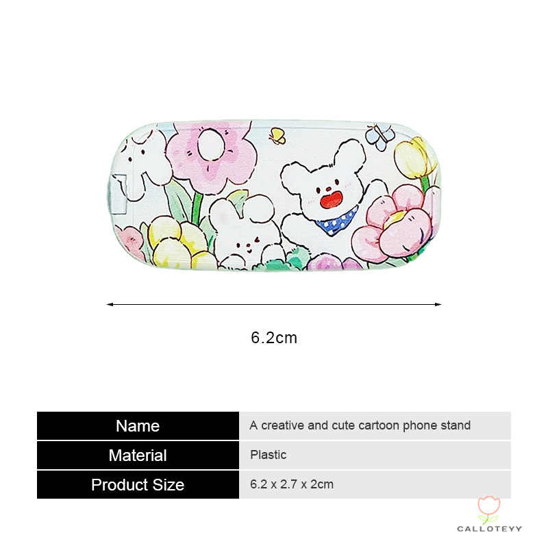 phone holderที่วางโทรศัพท์แบบพับได้ ที่วางโทรศัพท์กระจกแต่งหน้าพับได้ ขาตั้งโทรศัพท์พับ ได้ลายการ์ตูนน่ารักสร้าดสก์ท็อป - รูปที่ 7