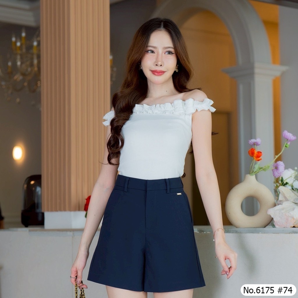 Maristar กางเกงขาสั้น No.6175 ผ้า Soft tech งานห้าง