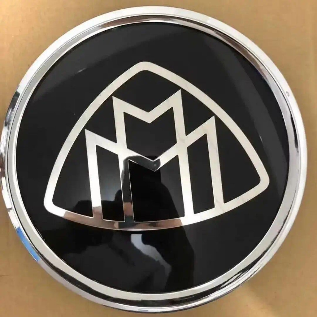 18.5 ซม.ย่างป้ายกระจกแบนด้านหน้าสัญลักษณ์ Maybach Emblem สําหรับ Mercedes-Benz C CLASS W204 GLK W204